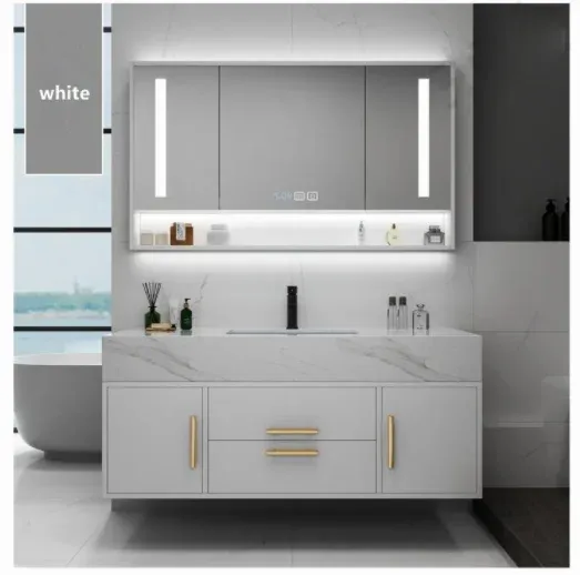 Meuble miroir moderne sdb suspendu vasque rectangulaire… – vue 2