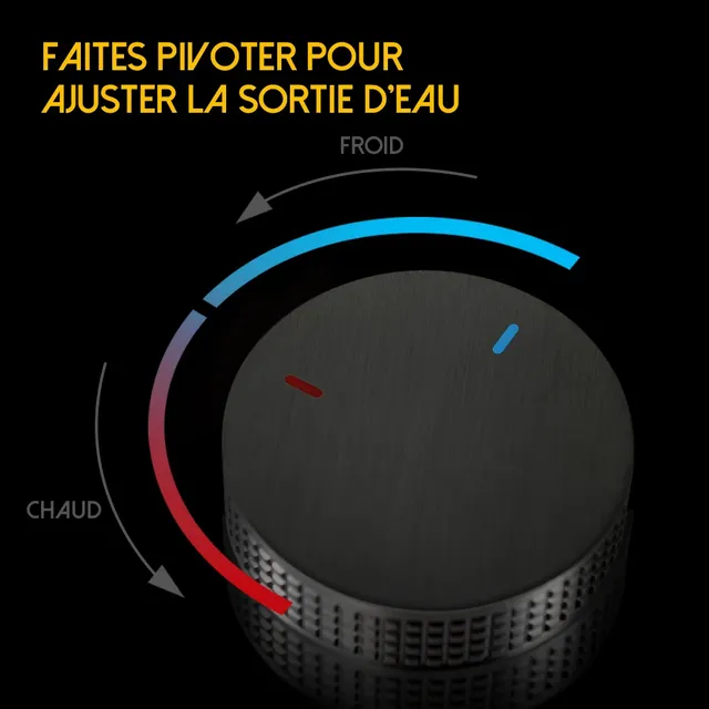 Robinet de lavabo en métal – vue 5