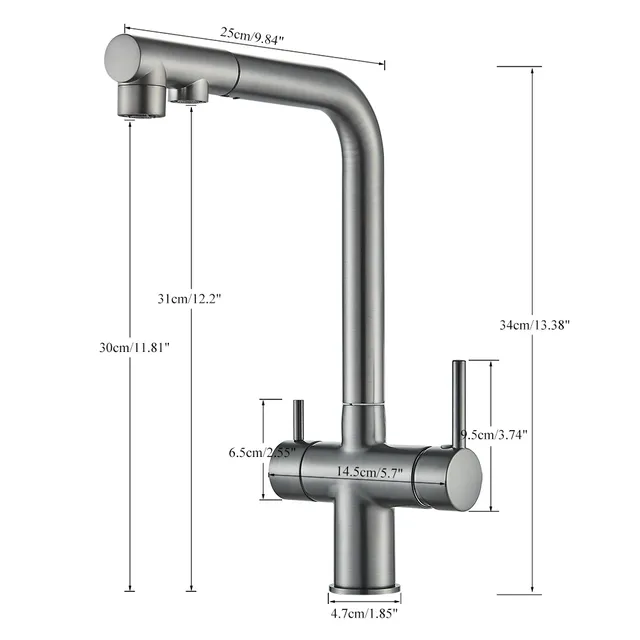 Évier de cuisine filtré avec nervures – vue 2