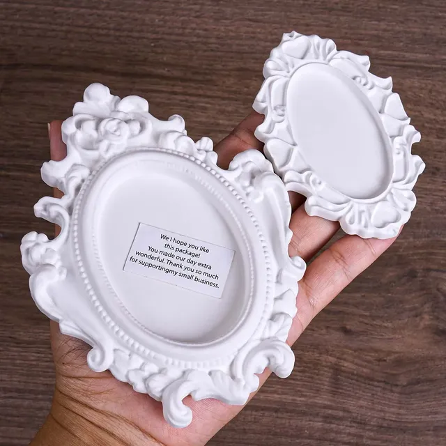 Plateau de rangement ovale en Relief