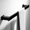 Porte serviettes mural noir mat alliage aluminium… – vue 4