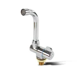 Robinet pliant en acier inoxydable-robinet de cuisine uniquement pour eau froide pour remorque de camping-car (Durable, installation facile, conception peu encombrante)