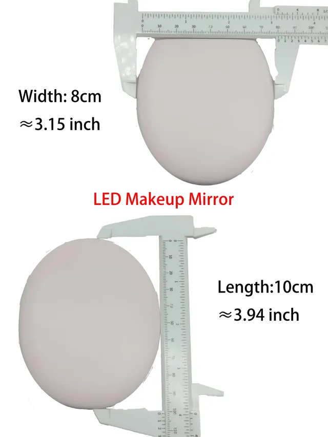 Miroir de maquillage LED portable Double face… – vue 6