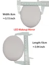 Miroir de maquillage LED portable Double face… – vue 6