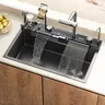 Évier de cuisine cascade en acier inoxydable 304 – vue 4