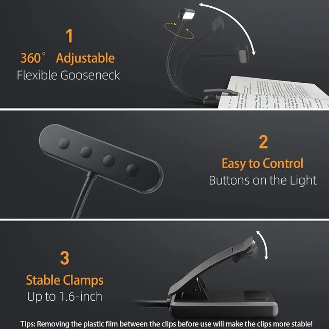 Lampe de lecture portable aste par USB – vue 4