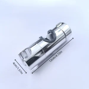 Support de pomme de douche chromé avec pince réglable – Style classique mural adapté à diverses pommes de douche Support de pomme de douche chromé avec pince réglable – Style classique mural adapté à diverses pommes de douche