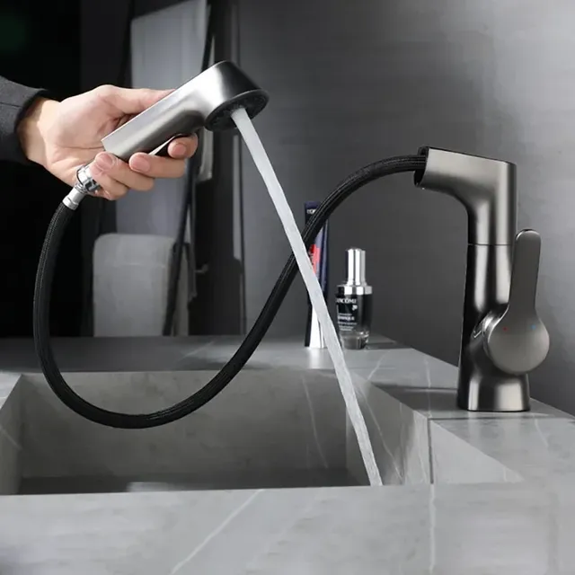 Mitigeur évier monocommande bec extractible inox brossé… – vue 3