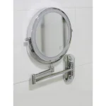 Miroir de maquillage chromé de 8 pouces, grossissant 3x, Double face, chargeur USB, lumière de salle de bains, miroirs cosmétiques intelligents, Loupe