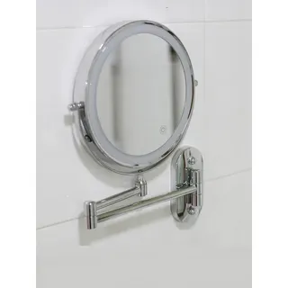 Miroir de maquillage chromé de 8 pouces