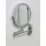 Miroir de maquillage chromé de 8 pouces
