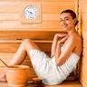 Thermomètre hygromètre sauna analogique bois cèdre… – vue 2