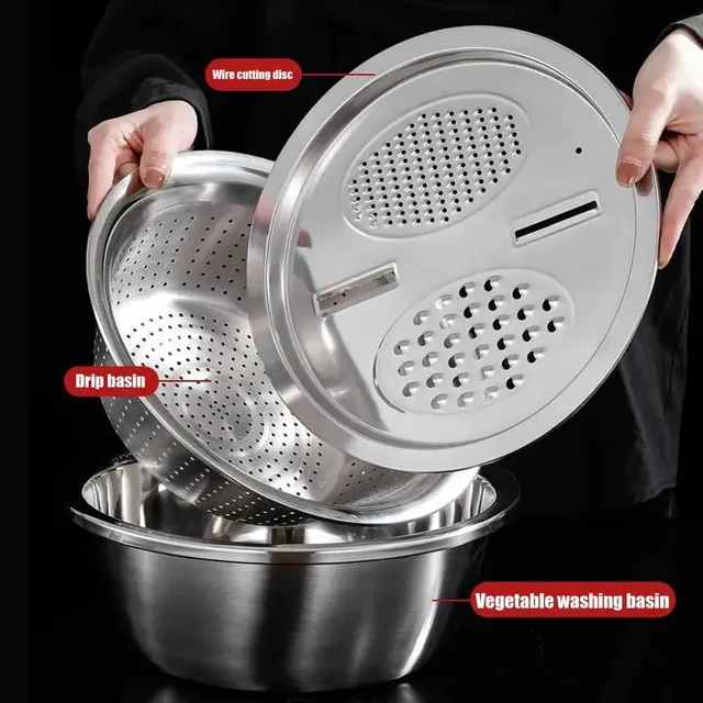 Bassin multifonctionnel en acier inoxydable – vue 4