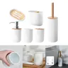 Ensemble accessoires bain minimaliste scandinave blanc… – vue 2
