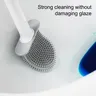 Brosse toilette silicone souple antirouille tête plate… – vue 3