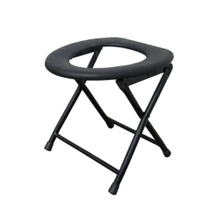 siège toilette pliant portable camping adulte antidérapant robuste compact léger écologique plastique PP acier noir ovale ergonomique nettoyable siège toilette pliant portable camping adulte antidérapant robuste compact léger écologique plastique PP acier noir ovale ergonomique nettoyable
