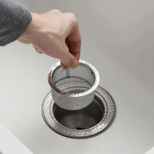 Filtre de vidange d'évier en acier inoxydable durable – vue 4