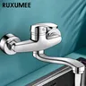 Robinet de cuisine mural rotatif en Chrome poli – vue 5