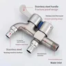 Robinet d'eau à double sortie en acier inoxydable – vue 5