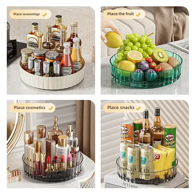 Organisateur rotatif 360 degrés plateau tournant cuisine… – vue 4