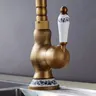 Robinet de cuisine en laiton antique – vue 3