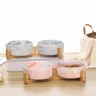 Filles en céramique avec support en bois pour animaux de… – vue 6