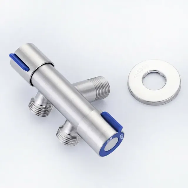 Robinet mural trois voies T acier inoxydable SUS304… – vue 3