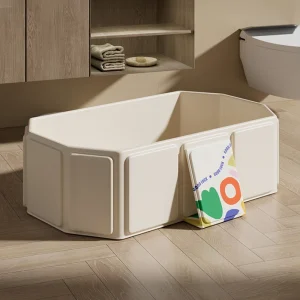 Baignoire pliante épaisse portable pour enfants, peut être utilisée assise ou couchée, pour enfants de 0 à 8 ans, nouveau-nés, adaptée aux voyages, 1 pièce
