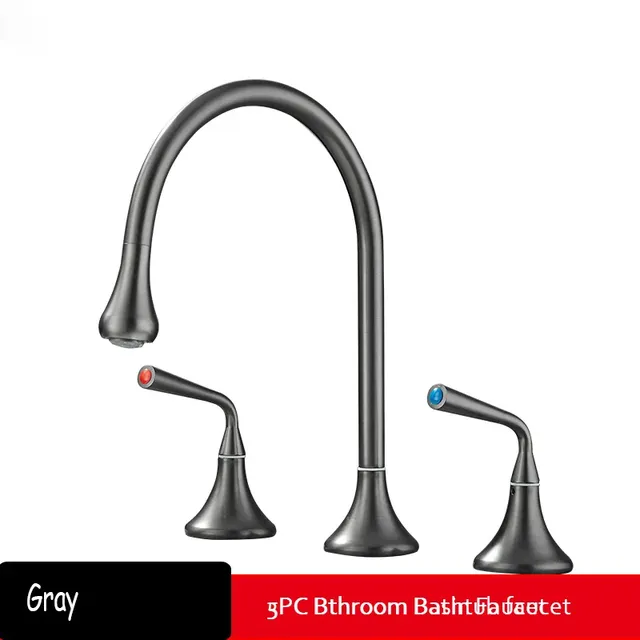 Becola Robinet de lavabo de salle de bain avec double… – vue 5