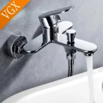 VGX robinet de salle de bain-douche, robinets de baignoire, robinets d&rsquo;eau de bain, inverseur, mitigeur de baignoire à poignée unique, vanne de commande de douche, grue