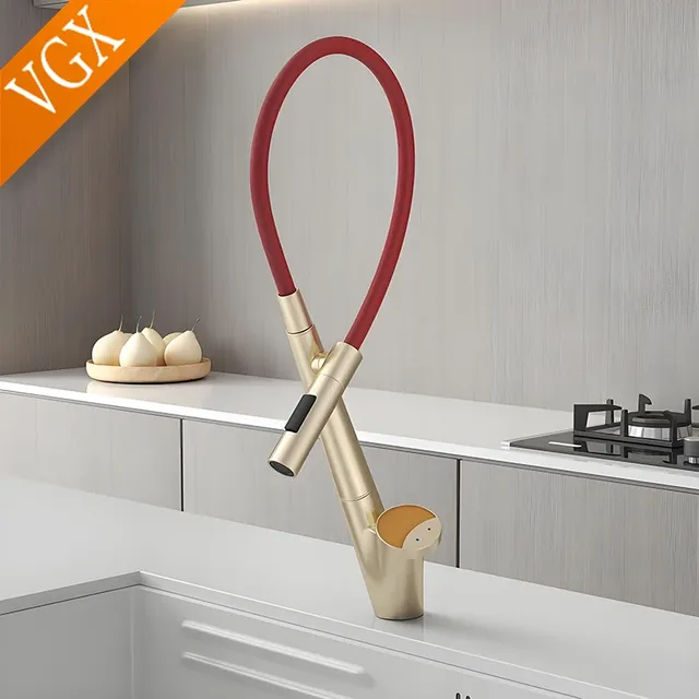 VGX robinet de cuisine doré – vue 2