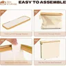 Porte-papier hygiénique pliable de grande capacité blanc… – vue 3