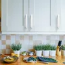 Poignées d'armoire de cuisine en Nickel satiné brossé – vue 4