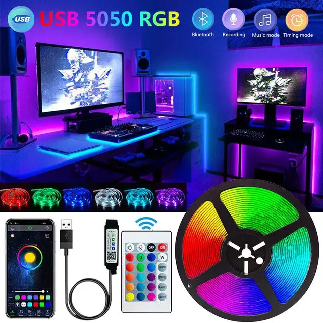Bande lumineuse LED Bluetooth intelligente SMD 5050