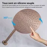 Robinet de salle de bains doré avec 2 cadrans – vue 3