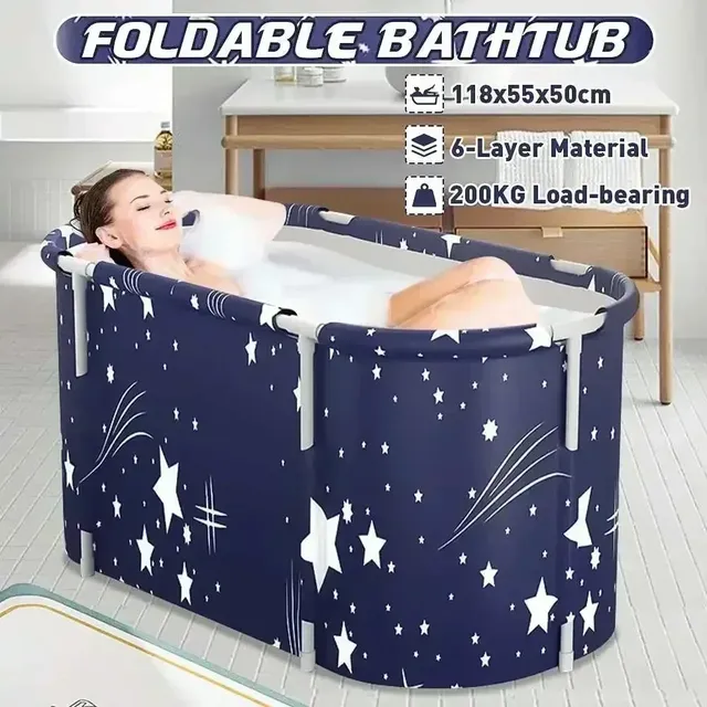 Baignoire pliante ménage épaissi isolé baignoire…