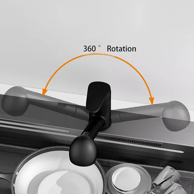 Robinet de cuisine à poignée unique plaqué chrome poli – vue 5