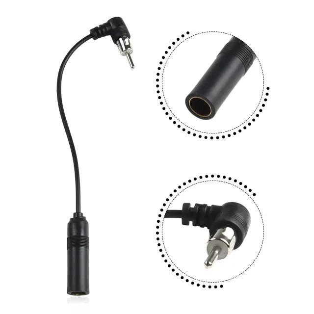 Adaptateur antenne radio voiture FM rallonge RCA coudé…