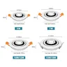 Dimmable LED Downlight 5w 7w 10w encastré plafonnier 360… – vue 6