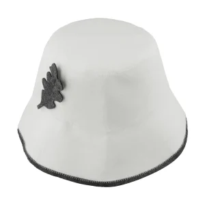 chapeau sauna feutre pêcheur isolation absorption eau taille unique réglable sangle confortable durable résistant élégant bord souple liseré anthracite