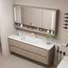 Double lavabo Double Pot en chêne – vue 4