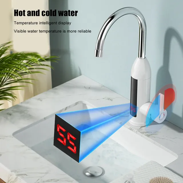 3000W 220V électrique cuisine chauffe-eau robinet… – vue 5