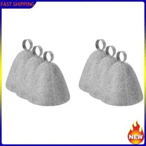 Hot Trend-6X Anti-chaleur Sauna chapeau épaissir laine feutre bonnet de douche cheveux Turban rapidement serviette séchage serviette chapeaux pour Sauna salle de bain