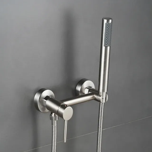 Robinet de douche de salle de bains en or Rose – vue 3
