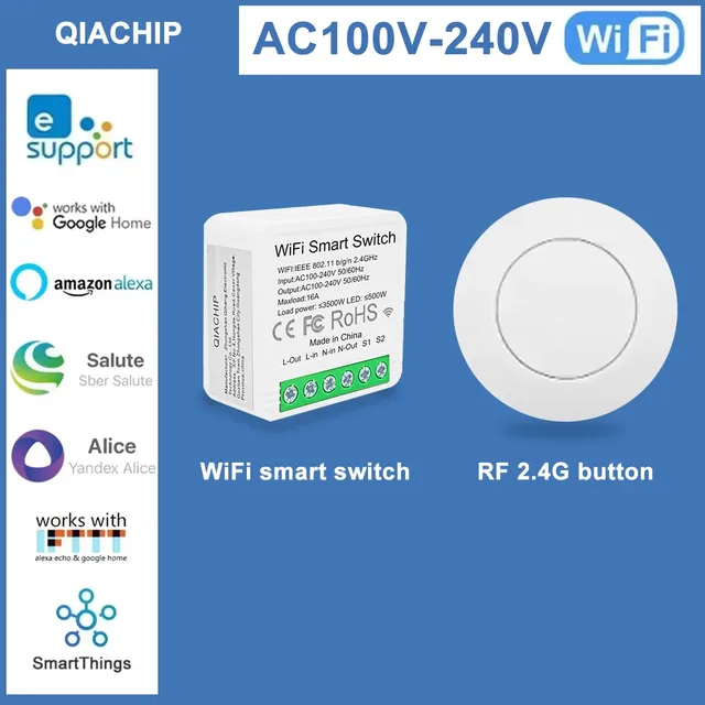 EWelink WiFi commutateur intelligent 1CH 220V 16A Module…