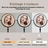 Miroir de maquillage de 8.5 pouces avec lampe lumineuse… – vue 3