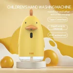 Distributeur automatique de savon avec chargeur USB, capteur sans contact, Style dessin animé mignon, Machine à laver les mains pour enfants, distributeur de mousse de savon