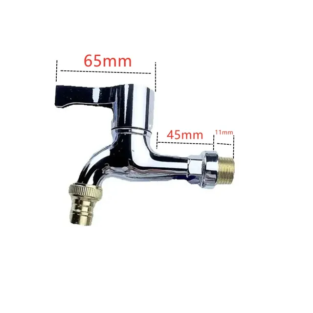 Robinet mural plastique mâle fileté demi pouce machine… – vue 2
