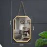 Miroir mural carré en fer forgé de Style nordique – vue 5