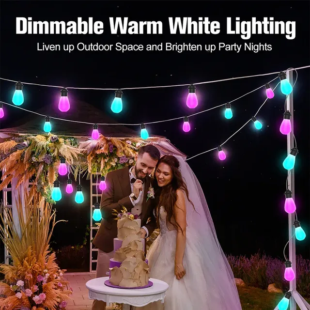 Smart WIFI S14 LED ampoule chaîne lumière USB 5V fée… – vue 4